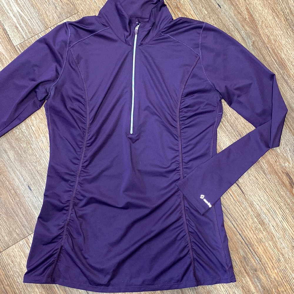 *Moving Comfort* Long Sleeve 1/2 Zip Active Performance Top Thumbholes